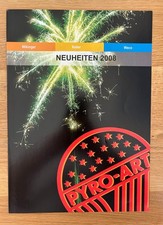 Alter PYRO-ART Feuerwerk Katalog 2008 Neuheiten 8 Seiten Pyro Silvester Rarität