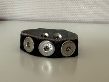 NOOSA AMSTERDAM Armband / Fell / schwarz 