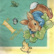 2 Servietten * Peter Rabbit *