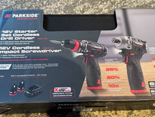PARKSIDE PERFORMANCE Bohrschrauber + Schlagschrauber 12V  Akkus + Ladegerät