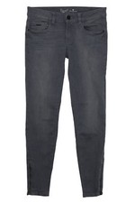 Tom Tailor Ankle Cropped Jeans Carrie Skinny Zip Damen Stretch Caprijeans Grau