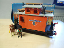 Playmobil Set Eisenbahn/Zug 4123 "Begleitwaggon Steaming Mary" gebraucht/selten