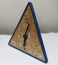 Uhr Quartz Tischuhr Werbeartikel vom Modemarkt Adler Vintage 70er / 80er Jahre