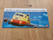 Werbeschild DB  – Wie sie am besten nach Gran Canaria kommen