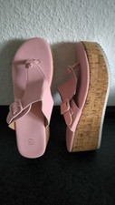 Plateau Pantoffel Sommer Schuhe Sandale Neu Kork Gr. 40 - 25,5 cm