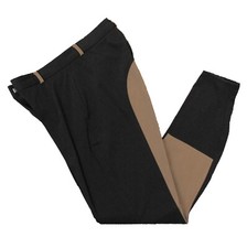 Busse Damen Reithose, eliwel Stiefelreithose, Vollbesatz, schwarz-braun