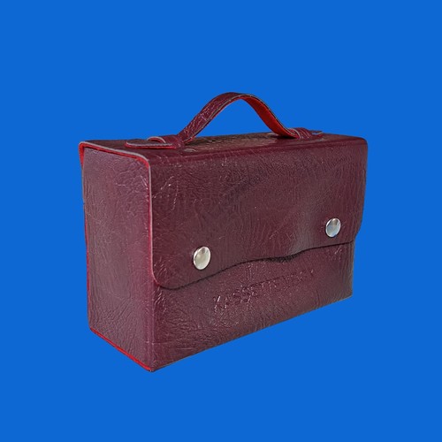Ddr kassettenbox leder braun - ddr,