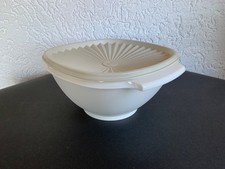 Tupperware Party- / Servierschüssel 836 weiss Sonnendeckel 837 beige TOP Zustand