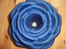 Kuchenform Silikon Rose blau gebraucht