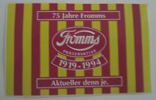 Werbe-Aufkleber Fromms Präservative 75 Jahre 1994 Berlin Kondom Verhütung Aids