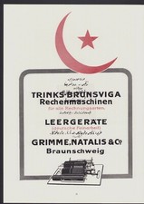 BRAUNSCHWEIG, Werbung 1916, Grimme, Natalis & Co. Trinks-Brunsviga Rechenmaschin