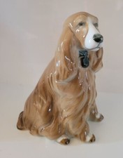 Cocker Spaniel  Porzellan Made in Hungary Ungarn Figur 11 x 8,5  x 5 cm Hunde