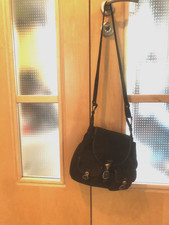 Trachten Tasche zum Dirndl Leder braun Umhängetasche Oktoberfest dunkelbraun