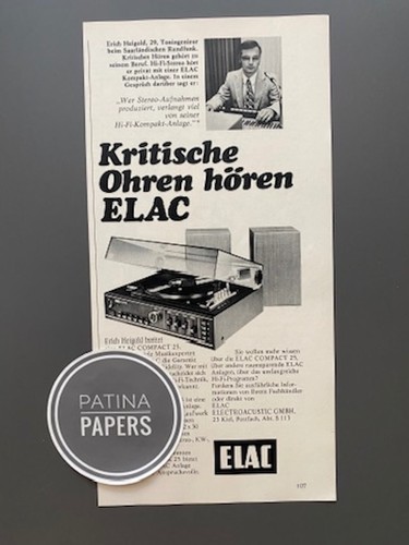 1972 elac electroacustic kiel - elac,