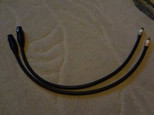 Viablue NF-S1 Silver Quattro XLR auf Cinch Kabel 0,5m 3 polig Neutrik Stecker.