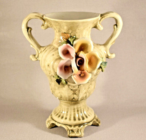 Vintage capodimonte floral - vintage,