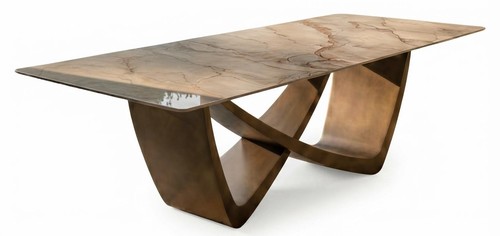 Esstisch modern gold - gold, edel