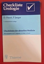 Thieme Taschenbuch Checkliste Urologie von  D.Hauri und P.Jaeger