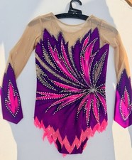 Wettkampfanzug Kürkleid Gr.134-140 7-10 Jahre RSG Wettkampfbody Eiskunstlauf