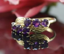 Amethyst Gold Ring in 750er / 18 Karat Gelb Gold Wert 630 € XXYY