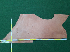 Büffelleder Fettleder hellbraun Lederreste ca.4mm dick