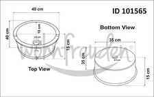 Naturstein Waschbecken aus