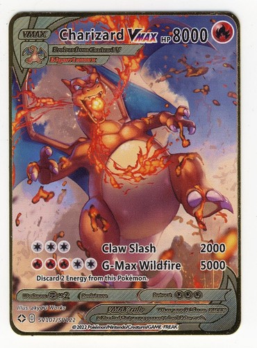 Charizard vmax gold - vmax,