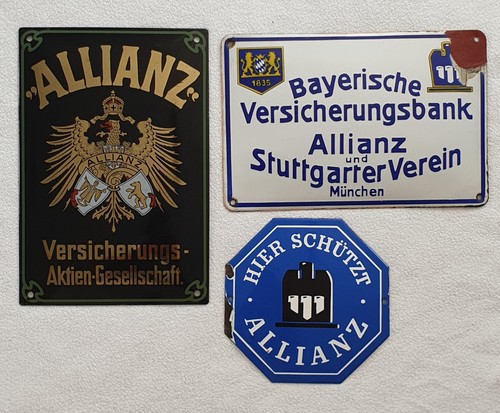 Allianz werbeschilder - allianz,