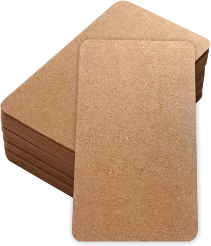 Blanko kraftpapier karten - blanko,