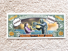 US Dollar Fantasie Banknote Creature from the Black Lagoon One Million Dollars