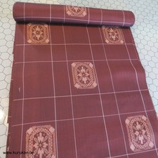 japanischer Meisen Seiden aufgetrennter Haori Kimonostoff, gedruckte Vignetten