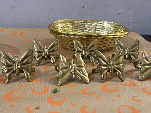 12x messing serviettenringe - messing,