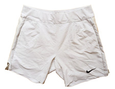 Nike Rafael Nadal Roger Federer 2015 Wimbledon Tennis Shorts weiß Gladiator S