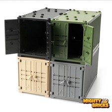 ✅ Klemmbaustein Schiffscontainer / Seecontainer für Frachtschiffe Militär Objekt