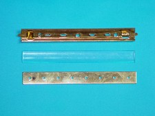 DDR NVA MdI 4er Interimsspange mit Nadel, mit Abdeckung und Trägerplatte