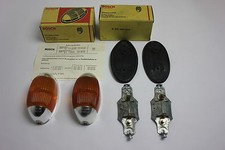 2x Bosch Anbau Blinkleuchte BUS LKW Oldtimer 0311601004 LE/BA4B1 chrombedampft