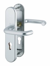 Hoppe Paris Aluminium-Schutz-Langschild-Türgriff-Garnitur 138L/3331... 3665008