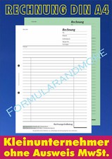 RECHNUNGSBLOCK-Kleinunternehme