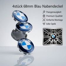 4x 68mm Nabendeckel Nabenkappe