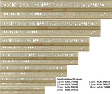 Schriftschablone