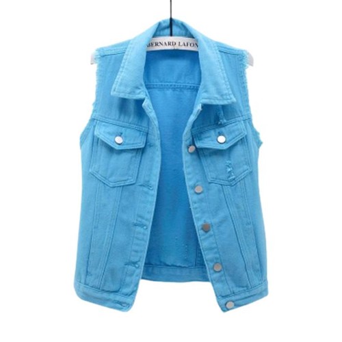Damen jeansweste ärmellos - jeansweste,