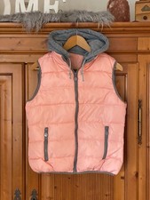 Damen Stepp Weste mit Kapuze(abnehmbar) Gr. M rosa-grau ~NEU~