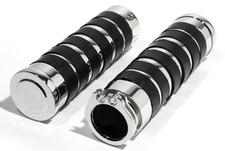 Alu Griffe 1" Chrom Schwarz