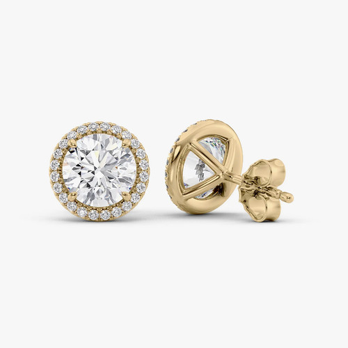 Runde diamant ohrstecker - diamant, 3,30