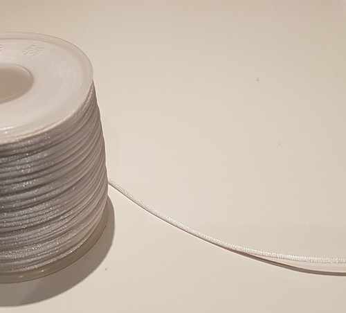 50m 5mm nylon - faden, weiß