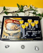 Aquavit  "Linie Fra Norge" 6er in Originalverpackung Stamper Kurzer Shot Bar 2cl