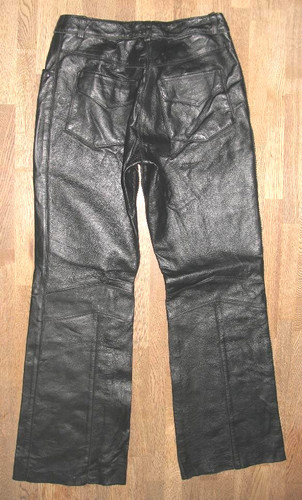 Damen lederjeans bootcut - lederjeans, /