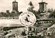 Brocken Harz Berghotel Restaurant Aussichsturm Eisenbahn Kleine Hexe