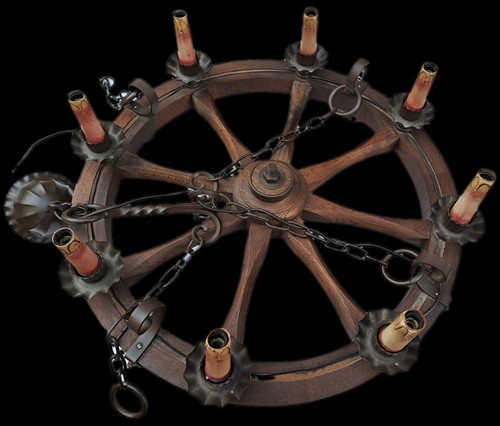 Wagenrad kronleuchter - wagenrad,