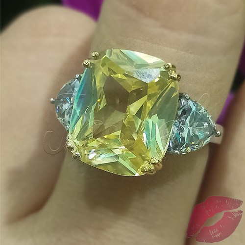 Karat kissen gelb diamant - gelb,